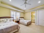 Main Level Guest Bedroom with Two Double Beds at 10 Knotts Way